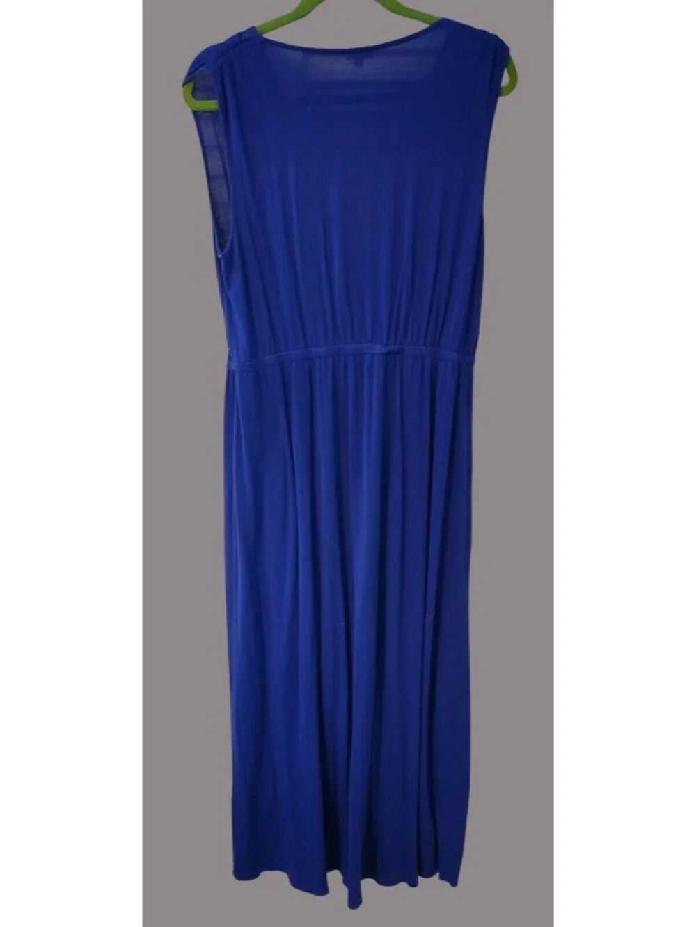 V-Neck Maxi Dress Sz XL Royal Blue Sleeveless Spense Women's Extra Large - Picture 7 of 9